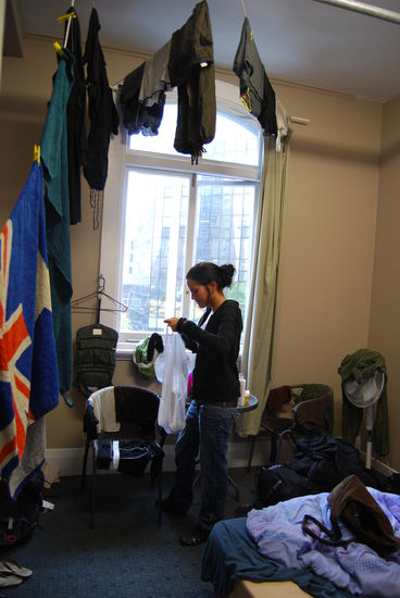 So sieht der Waschtag bei uns im Backpacker aus.