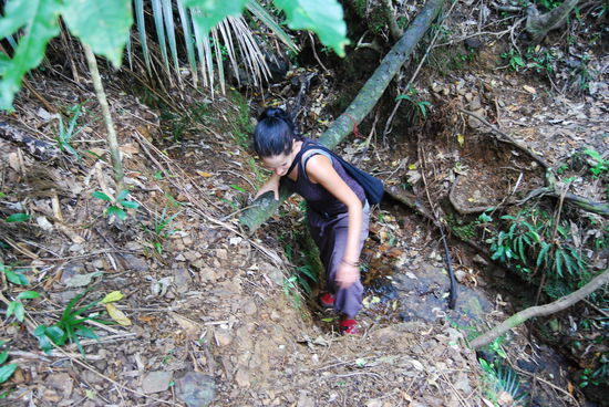 Hier auf unserer Wanderung, welche sich schwieriger gestaltete als wir gedacht haben...