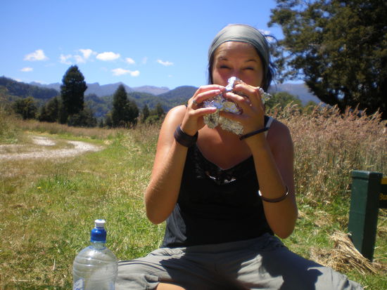 ...aber am Mittag gabs au das verdiente Sandwitch  War eine traumhafte Wanderung