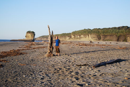 An der West Coast in Punakaiki gerade bei Ebbe 