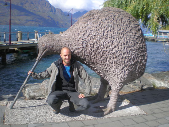 In Queenstown haben wir sogar mal einen Kiwi erwischt