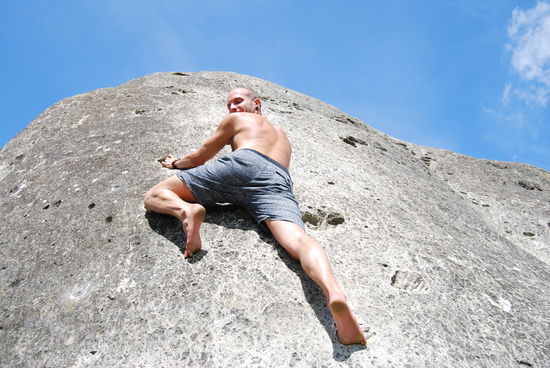 leider nicht mit den Kletterschuhen, aber es ging auch!