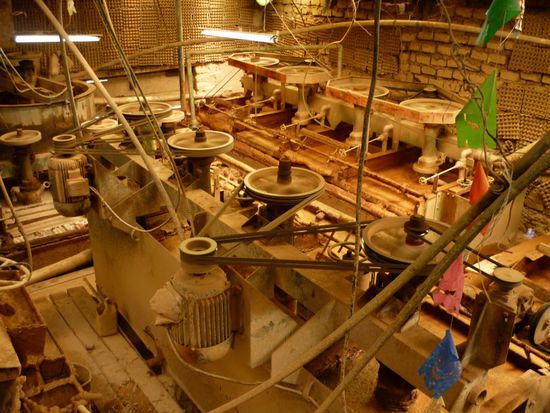 fabrik zur silberextraktion aus dem gestein