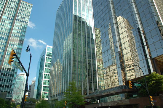 Downtown Vancouver in der Nähe unseres Hotels