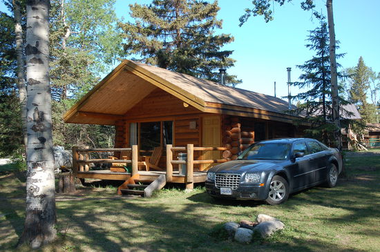 Unser Cabin in der Morgenstimmung