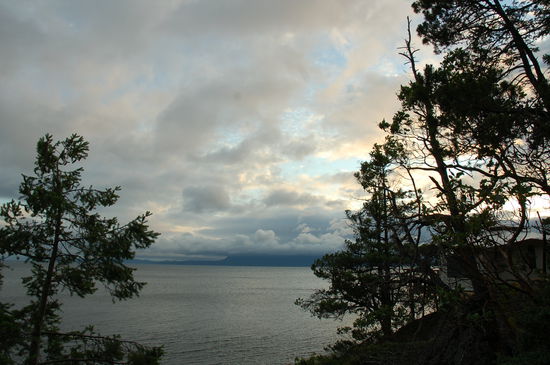 Die Abendstimmung ist nach der Sintflut einfach schön