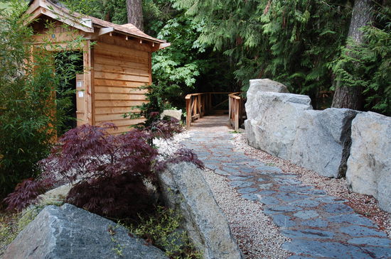 Der Feng Shui Eingang zu den Tent House Suiten