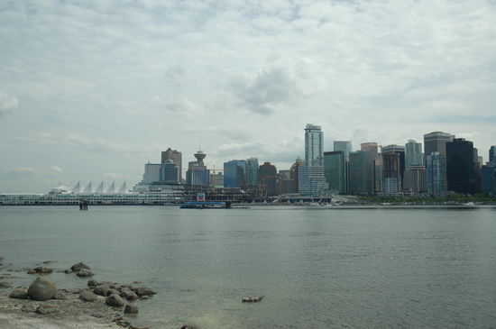 Ein letzter Blick auf die Skyline Vancouvers