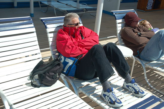 Brrrr... es ist wirklich kalt trotz Sonnenschein!