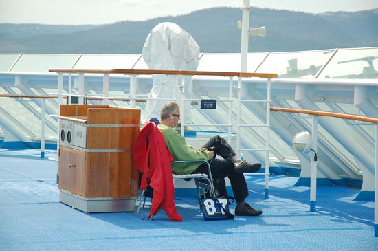 Jeder hat seinen Platz und geniesst die Fahrt auf seine Weise