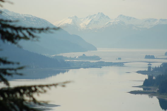 Unser Schiff vor Juneau