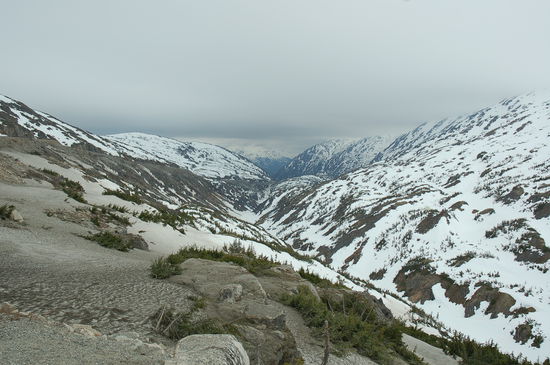 Blick den White Pass hinunter