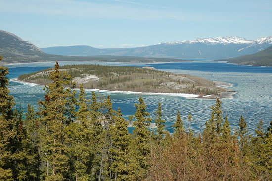 Der See, der wie ein Eiscocktail aussieht