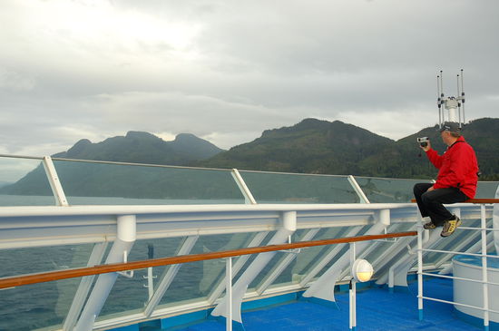 Der Hochsitz ist fürs Filmen ideal