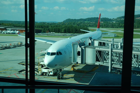 mit SWISS gehts von Kloten nach Boston