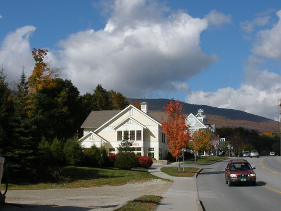 In solche schönen Häusern befinden sich die Shops