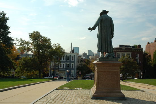 die Aussicht vom Bunker Hill aus