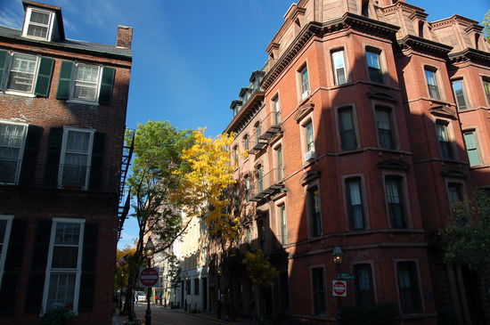 die schönen Häuser von Beacon Hill