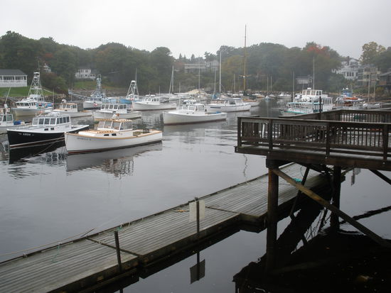 und auch der Hafen ist höchst idyllisch