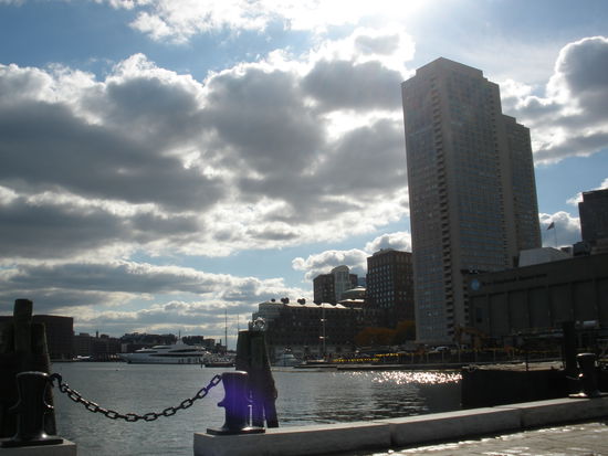 Schöne Stimmung am Pier