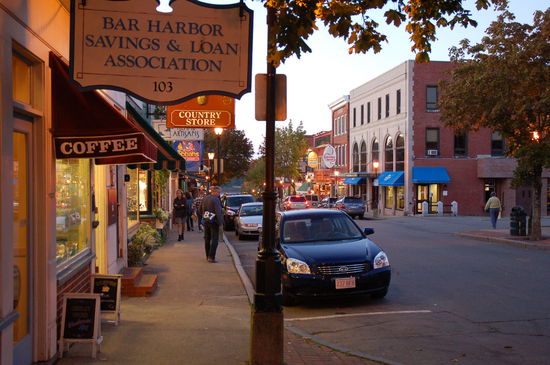abendlicher Bummel durch Bar Harbor