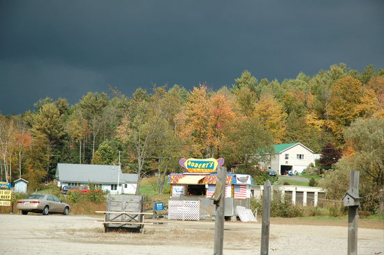 ... und wir fahren mitten rein