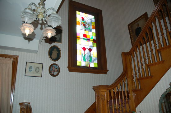 der Aufgang zu unserem Zimmer