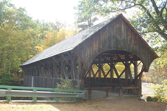 die malerische "covered bridge"