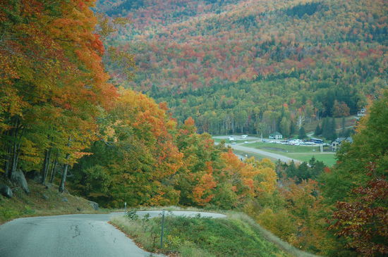 Die Strasse ist recht steil