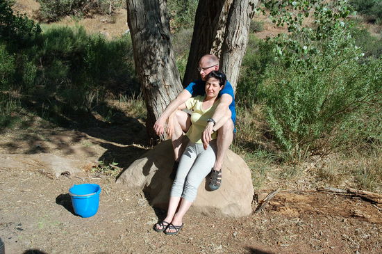 Wir geniessen den schönen Abend
