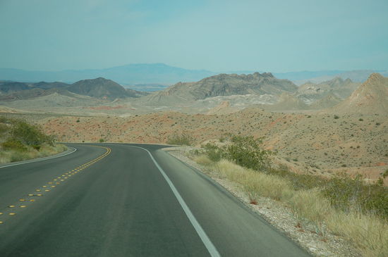 durch die Wüste zurück nach Las Vegs