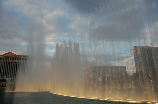 Das schöne Wasserballet vor dem Bellagio Casino
