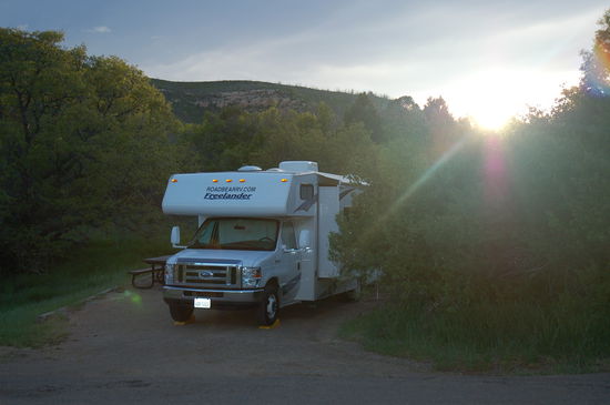 Unser neuer Stellplatz im schönen Mesa Verde Nationalpark
