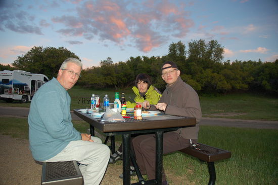 Was für ein schöner Abend ... aber es wird kalt!