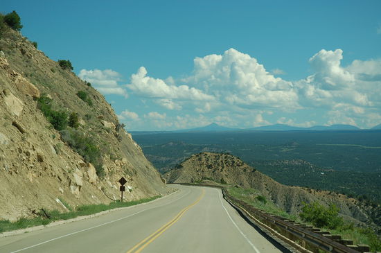 Wir verlassen das Hochplateau vom Mesa Verde