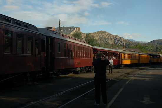 Da steht er! Unser schöner Zug!