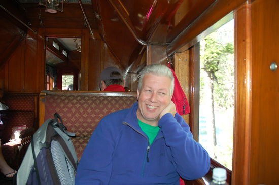 Und das sind die Fahrgäste... Jürg, der Amüsierte (warum auch immer...)