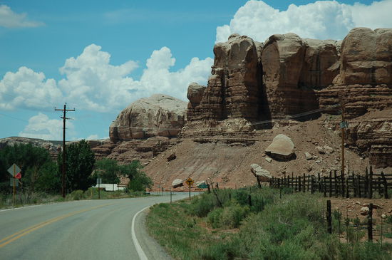 Die malerischen Felsen bei Bluff