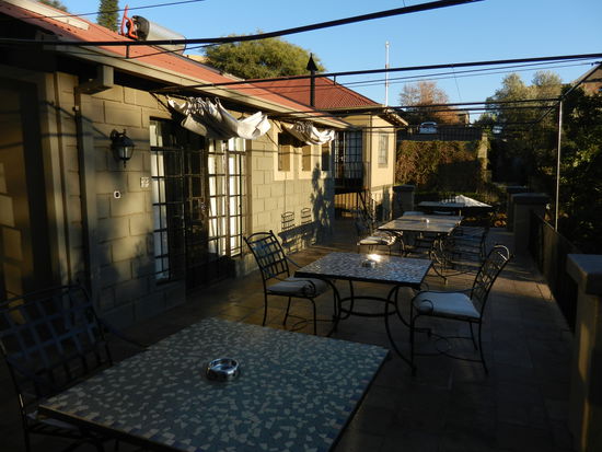 Abendstimmung auf der Terrasse