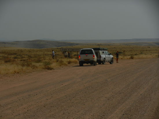 ein fotogener Punkt: der Wendekreis des Steinbocks