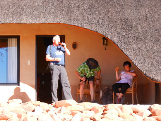 eine "wir-sind-angekommen"-Pause