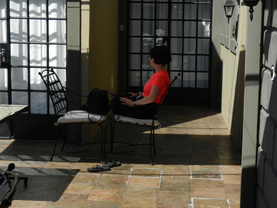 Evchen geniesst ihren persönlichen Ruhetag