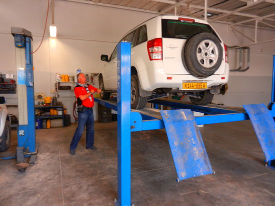 und unser Auto genaustens inspiziert