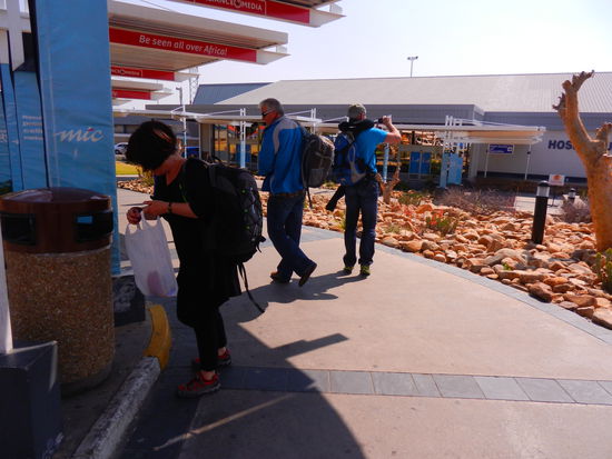 Ankunft am Flughafen