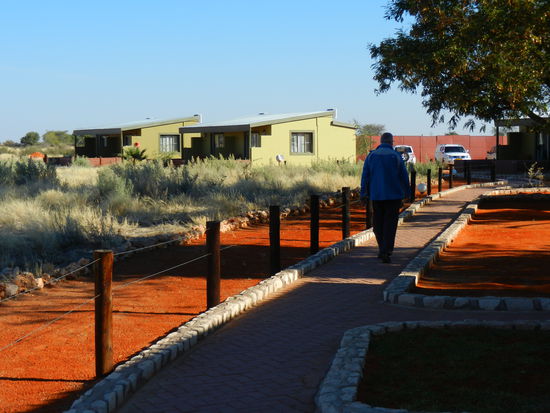 auf dem Weg zu unseren Häuschen