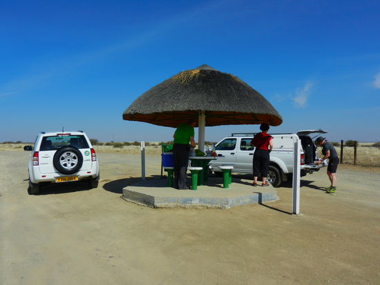 die Picknickplätze sind wirklich praktisch