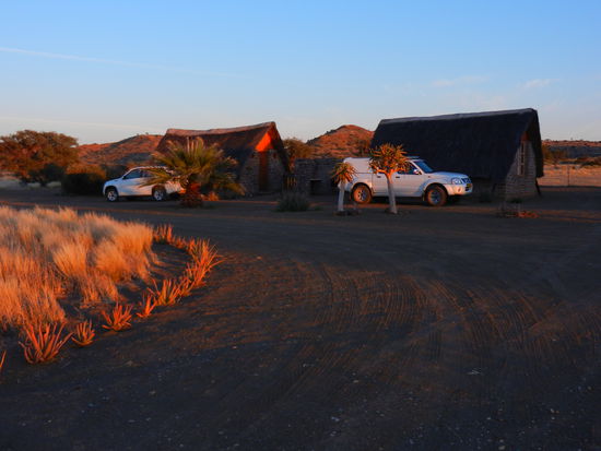 der Morgen erwacht im Mesosaurus Fossil Camp