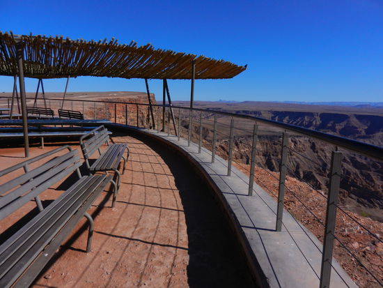 der tolle Aussichtspunkt am Fish River Canyon