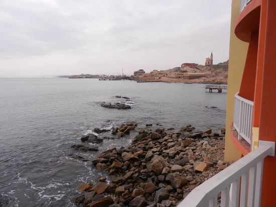 die Aussicht von unserem Zimmer aus