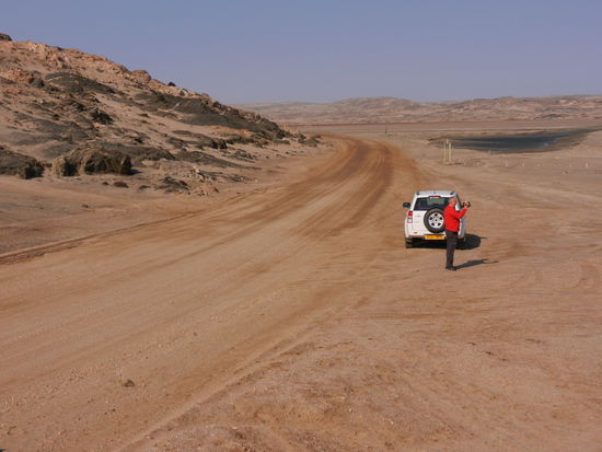 Ab geht's in die Mondlandschaft...